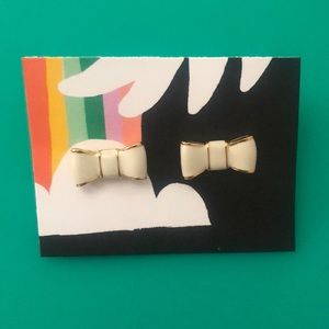 Kate Spade White Bow Earrings